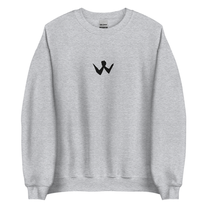 Brotherhood Sweatshirt "W" Black Logo Ricamo Unisex