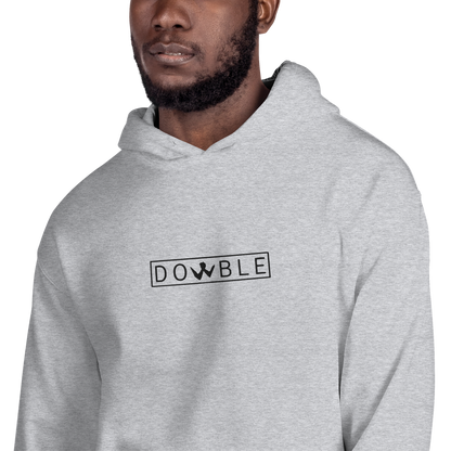 Brotherhood Hoodie "DOWBLE" Black Logo Ricamo Unisex
