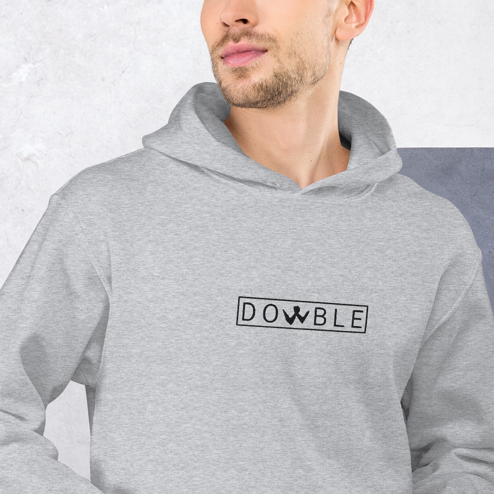 Brotherhood Hoodie "DOWBLE" Black Logo Ricamo Unisex