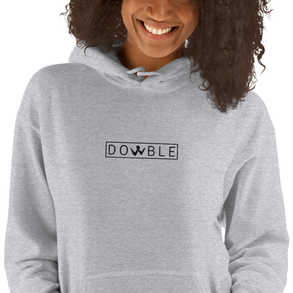 Brotherhood Hoodie "DOWBLE" Black Logo Ricamo Unisex