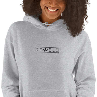 Brotherhood Hoodie "DOWBLE" Black Logo Ricamo Unisex